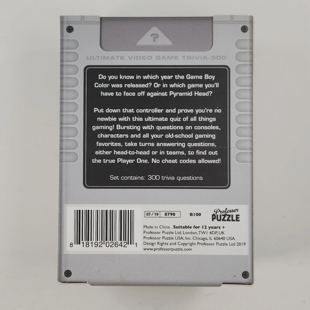 NWT Ultimate Video Game Trivia 300 Questions, Unplayed!